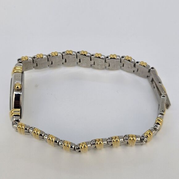 VTG Pulsar Women's Watch 19MM White Dial Two Tone Bracelet Band 7" New Battery - Picture 10 of 14